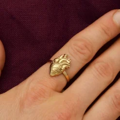 Bronzen ring anatomisch hart