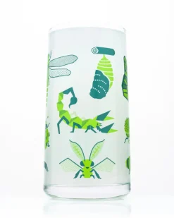 Glas retro insecten