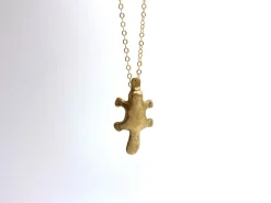 Gold filled halsketting met bronzen vogelbekdier