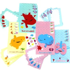 Mix & match stationery set "I Heart Guts"