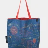 Schoudertas “Equations that changed the world” (blauw)