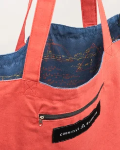 Schoudertas “Equations that changed the world” (blauw)