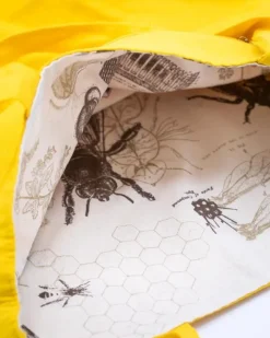 Schoudertas honingbij (wit)