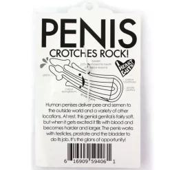 Sleutelhanger penis met glitterplasbuis