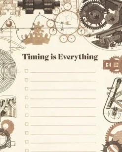 Takenlijst Mechanical Engineering - Timing Is Everything