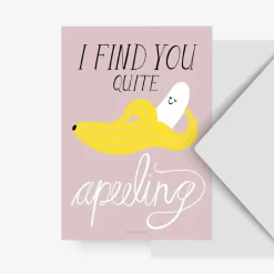 Wenskaart banaan "Apeeling"