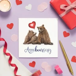 Wenskaart beer "Annibearsary"