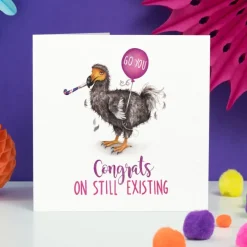 Wenskaart dodo "Still existing"