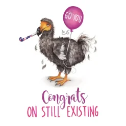 Wenskaart dodo "Still existing"