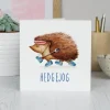 Wenskaart egel "Hedge jog"