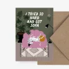 Wenskaart hond "I tried so hard and got sofa"