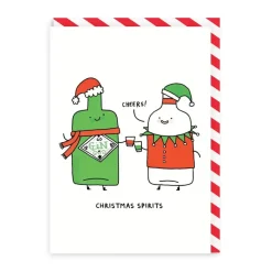 Wenskaart kerst “Christmas Spirits”