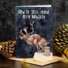 Wenskaart kerst "How to tell you've been naughty"