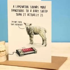 Wenskaart lam "Laminator"