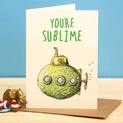 Wenskaart limoen "You're sublime"