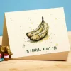 Wenskaart "Bananas about you"