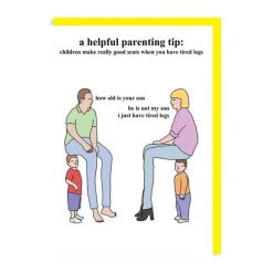 Wenskaart "Child-sitting"