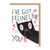 Wenskaart "Felines for you"