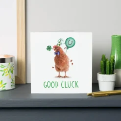 Wenskaart "Good cluck"