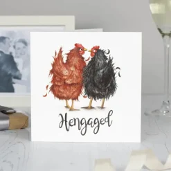 Wenskaart "Hengaged"