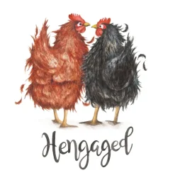 Wenskaart "Hengaged"