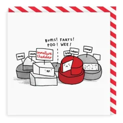 Wenskaart "Immature cheese"