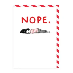 Wenskaart "Nope"
