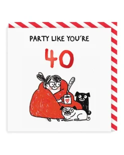 Wenskaart "Party Like You’re 40"