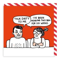 Wenskaart "Talk dirty to me"