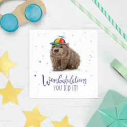 Wenskaart "Wombatulations"