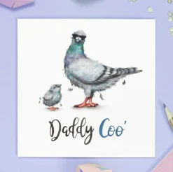 Wenskaart vaderdag "Daddy Coo’"