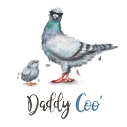 Wenskaart vaderdag "Daddy Coo’"