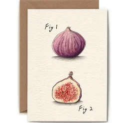 Wenskaart Vijg "Fig 1/ Fig 2"