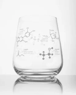 Wijnglas "The chemistry of wine"