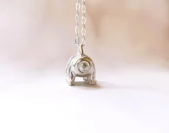 Zilveren halsketting beerdiertje