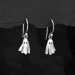 Zilveren oorbellen spoken (hangers)