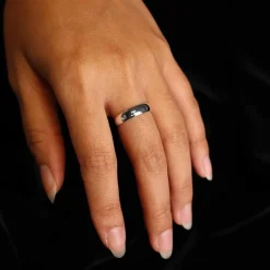 Zilveren ring Forever in my heart