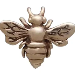 Zilveren studs met bronzen bij (groot)